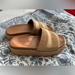 Tony Bianco Camel Platform Mules